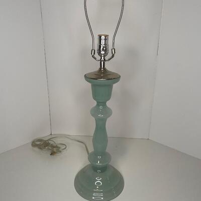 Tommy Bahama Lamp and Silk Shade with finial