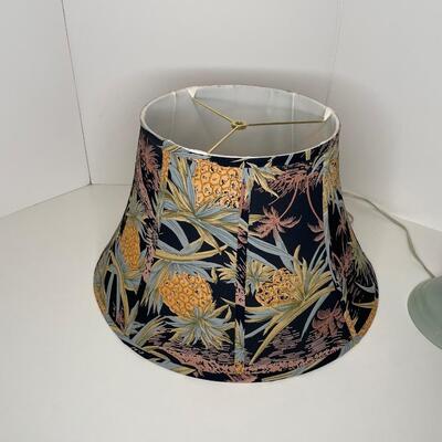 Tommy Bahama Lamp and Silk Shade with finial