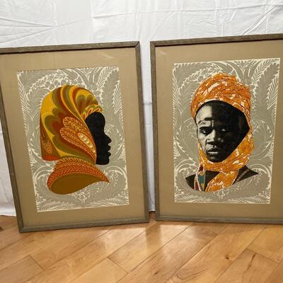 Vintage framed Art