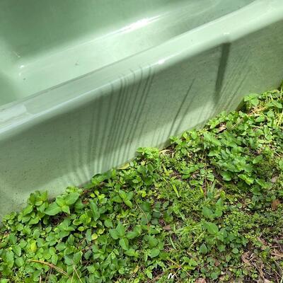 1960â€™s green cast iron tub