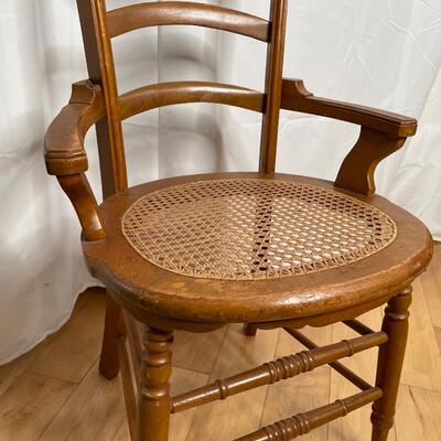 Vintage Cane Chair with arms