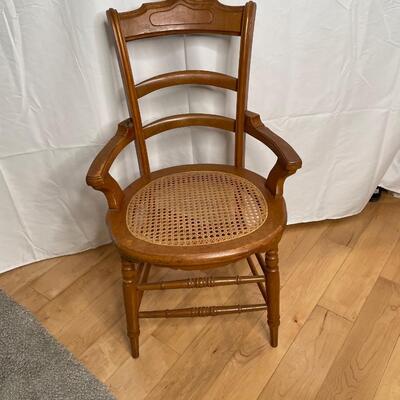 Vintage Cane Chair with arms