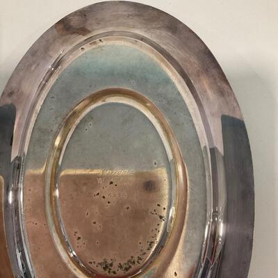 Silver plate tray and 3 spoons