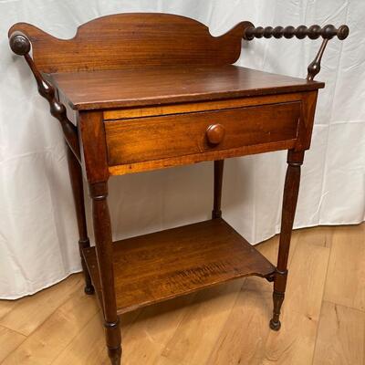 Antique wood wash stand