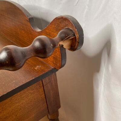 Antique wood wash stand