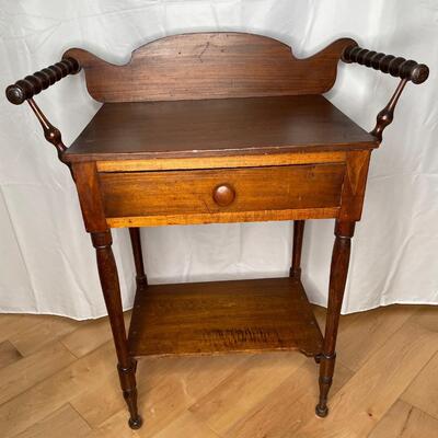 Antique wood wash stand