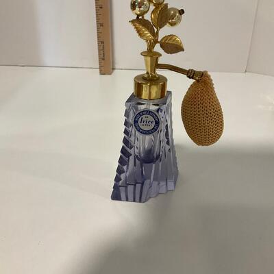 3 Crystal Perfume Bottles