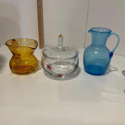 2 pitchers and 50th Anniversary Dish with lid
