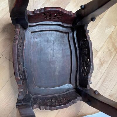 Carved Chinese Hongmu Rosewood Table