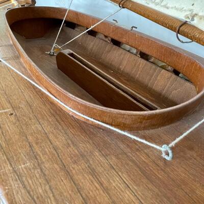 Wooden Gaffrig Model Sailboat