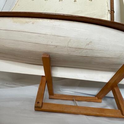 Wooden Gaffrig Model Sailboat