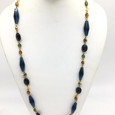 Ralph Lauren Blue and multi color RLL Fashion Necklace