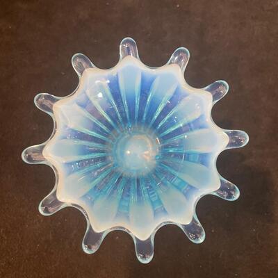 Lot 48 Fenton Glass candleholders