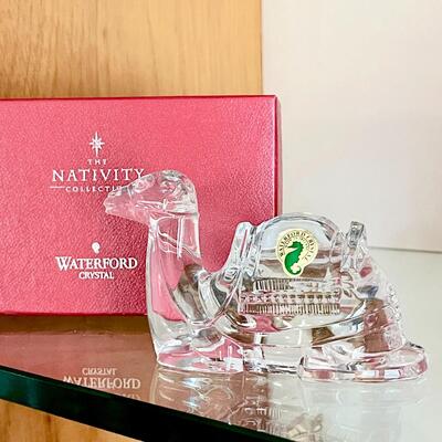 LOT 68  WATERFORD CRYSTAL CAMEL w/GIFT BOX NATIVITY COLLECTION