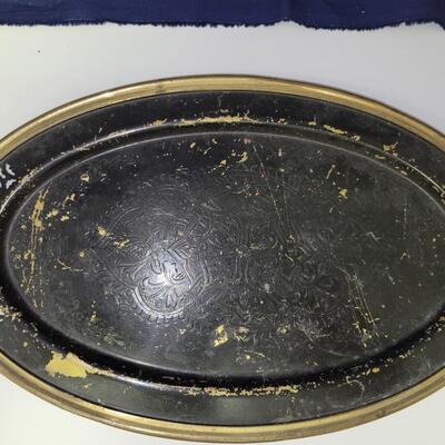 Antique Miniature Brass Tea Set