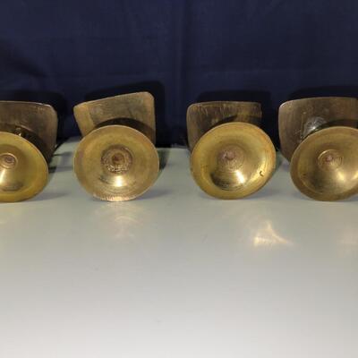 Antique Miniature Brass Tea Set