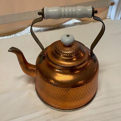 Two Vintage Copper Kettle Lot