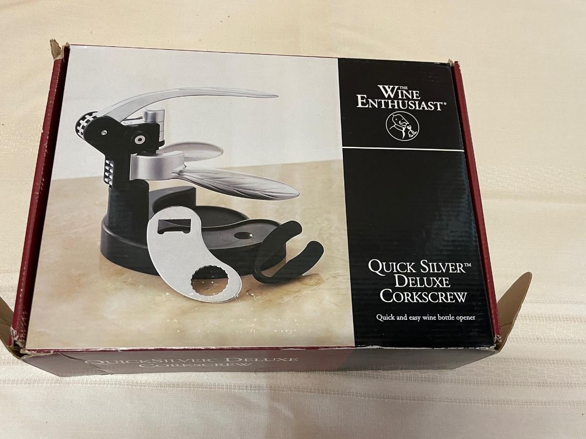 Wine Enthusiast Quick Silver Deluxe Corkscrew