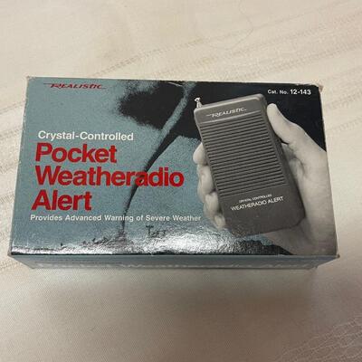 Realistic Crystal Controlled Pocket Weather Radio Alert