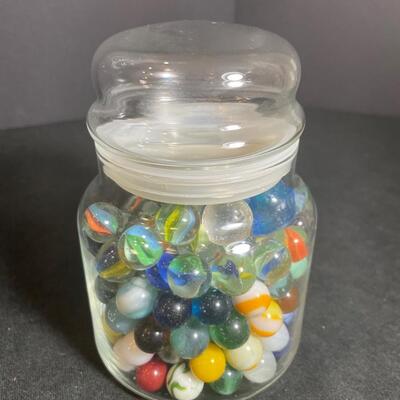 Lot 61 Jar of Marbles