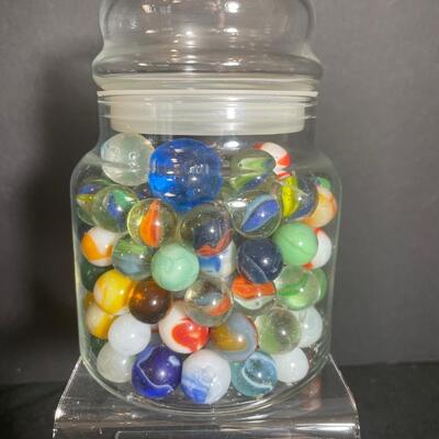 Lot 61 Jar of Marbles