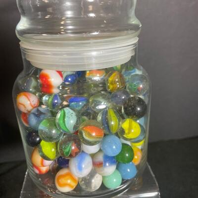 Lot 61 Jar of Marbles