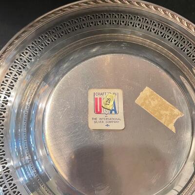 Lot 64 Silver-plate Bowl & Plate