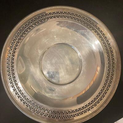 Lot 64 Silver-plate Bowl & Plate