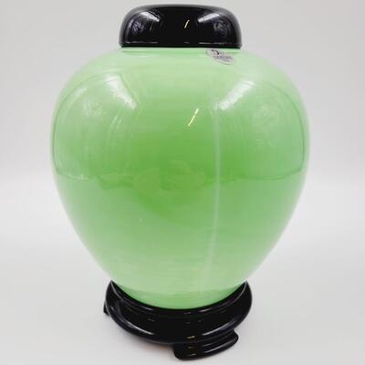 FENTON JADE GREEN GINGER JAR