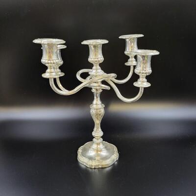 UNIQUE VINTAGE SILVERPLATED CANDELABRA- MADE IN ENGLAND