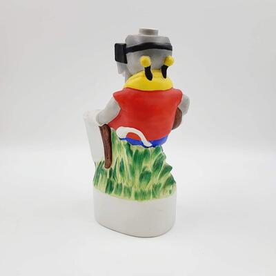 1972 MCCORMICK SMU MUSTANGS FOOTBALL MASCOT DECANTER