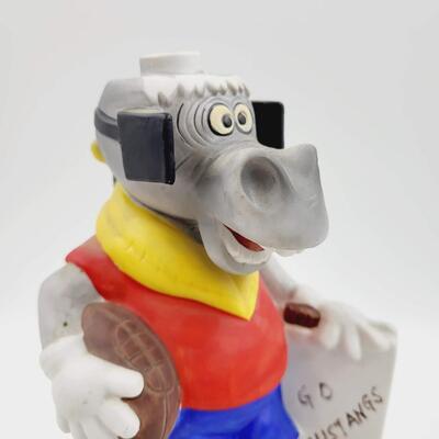 1972 MCCORMICK SMU MUSTANGS FOOTBALL MASCOT DECANTER