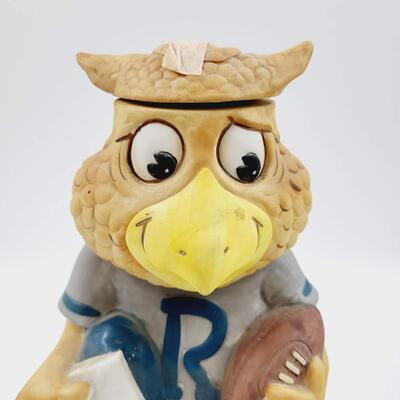 1972 MCCORMICK RICE OWLS FOOTBALL MASCOT DECANTER