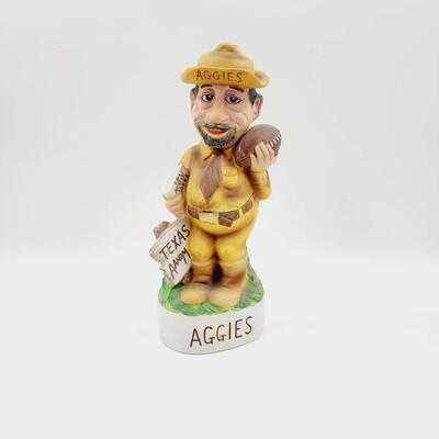 1972 MCCORMICK TEXAS A&M AGGIES FOOTBALL MASCOT DECANTER