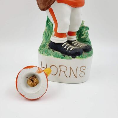 1972 MCCORMICK TEXAS LONGHORNS FOOTBALL MASCOT DECANTER