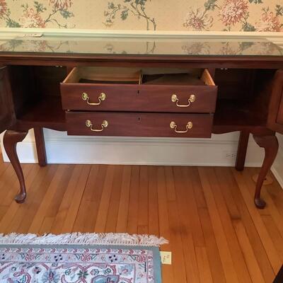 D1001 Vintage Henkel Harris Queen Anne Style Cherry Sideboard