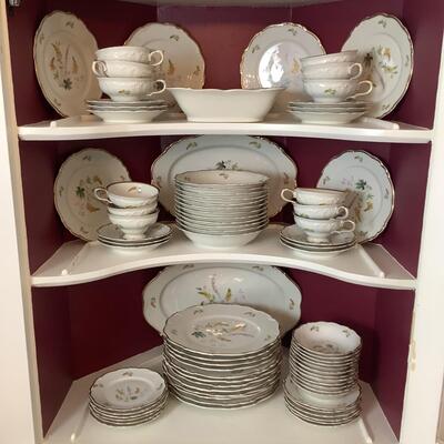 D1008 Antique 79pc Set of Edelstein Bavaria "Dorchester" China Set