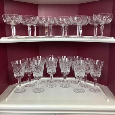 D1010 46pcs. Lenox Charleston Crystal Goblets