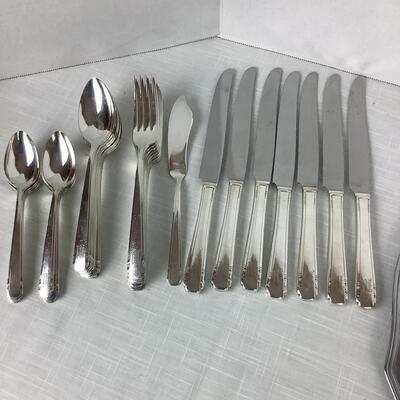 D1013 Large Silver plate Flatware Lot