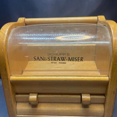 Wood Straw dispenser