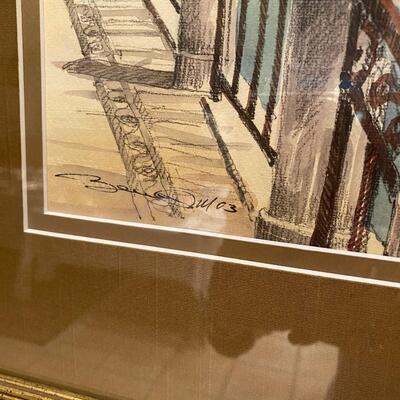 Street scene framed