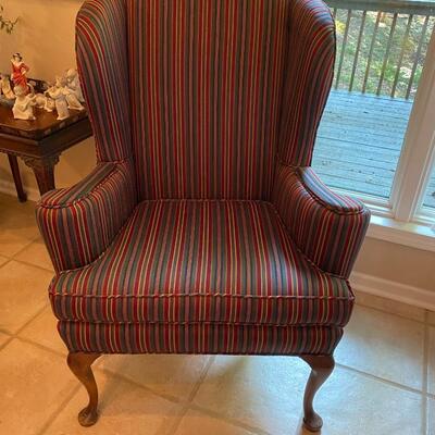 Pair of wing back chairs