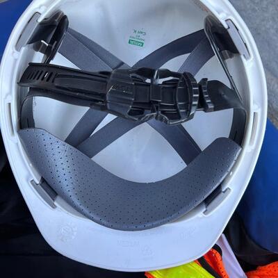 Bag hard hats and safety vests