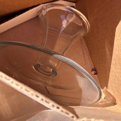 3 tier glass serving platter