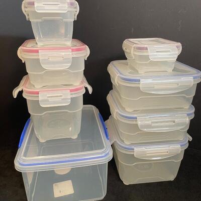 Lot 87 Plastic Storage containers