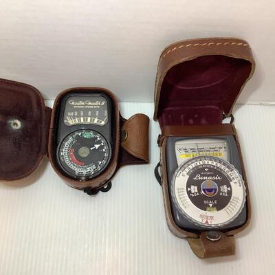 Lot. E -  1064. Vintage Bolsey, Wollensak Anastigmat Lens Camera & Viontage Weston Master II Exposure Meter & Vintage Gossen...