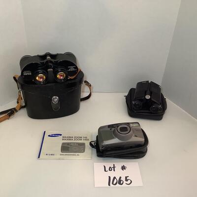 Lot. E - 1065. Asahi Pentax Binoculars/ Nikon Binoculars / Samsung Camera