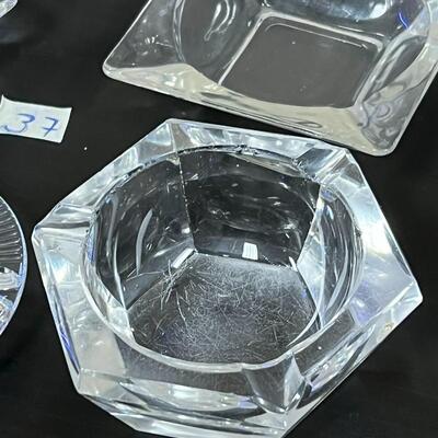 Glass Ashtrays Various Shapes