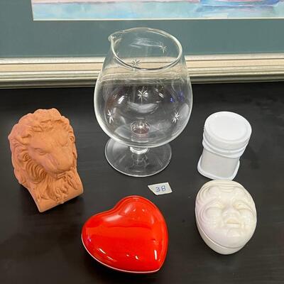 Glass and Porcelain decorative items