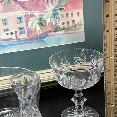 Crystal and Glasses. Vases, Bowls